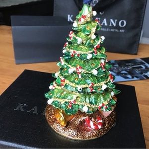Kalifano Christmas tree figurine 4 inches height, with original box and bag